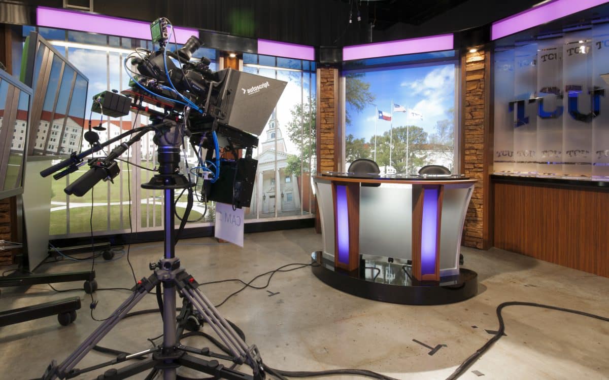 TCU Schieffer School of Journalism TV Studio