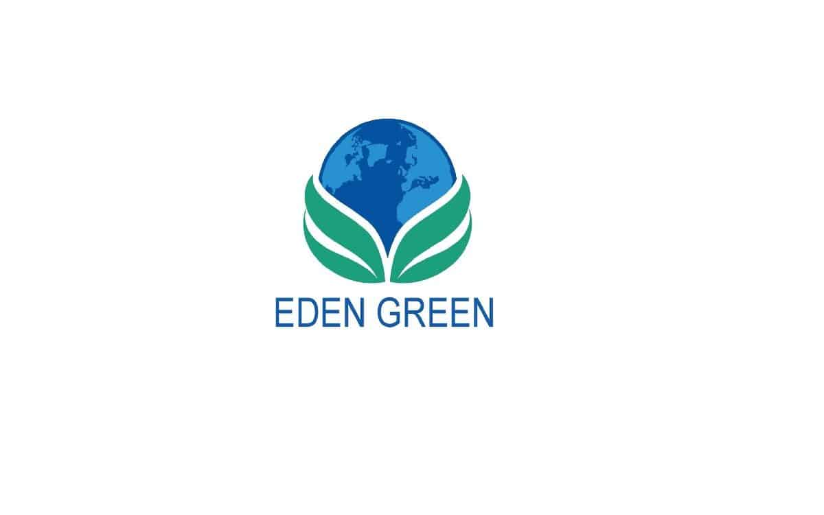 Eden green logo on a white background.