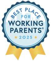 award badge for best place for working parents 2025